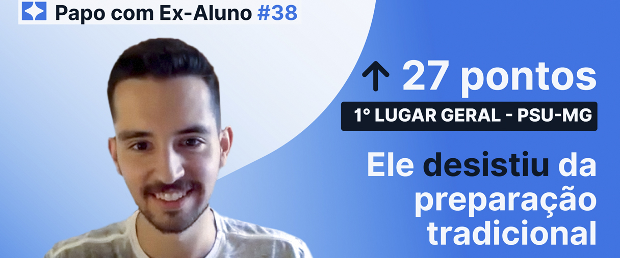 O 1º lugar geral do PSU-MG soltou o verbo sobre sua preparação para Residência Médica