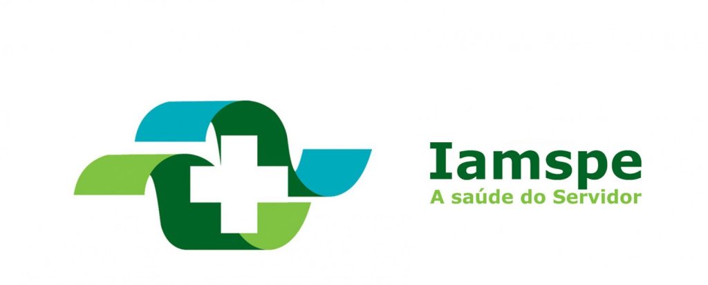 Logo da Iamspe verde e azul