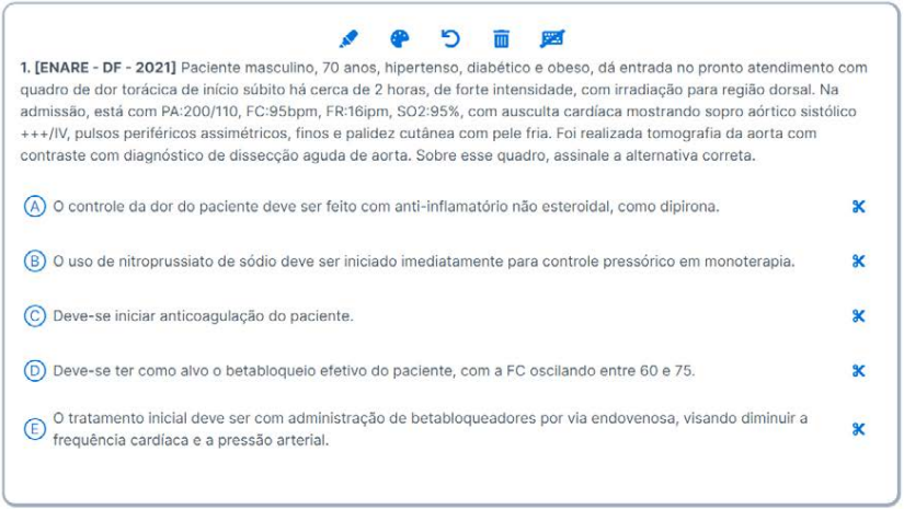 Questões de prova: ENARE